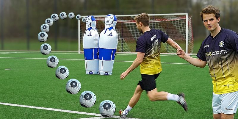 Phần hướng dẫn cách sút bóng xoáy bằng má ngoài&nbsp;